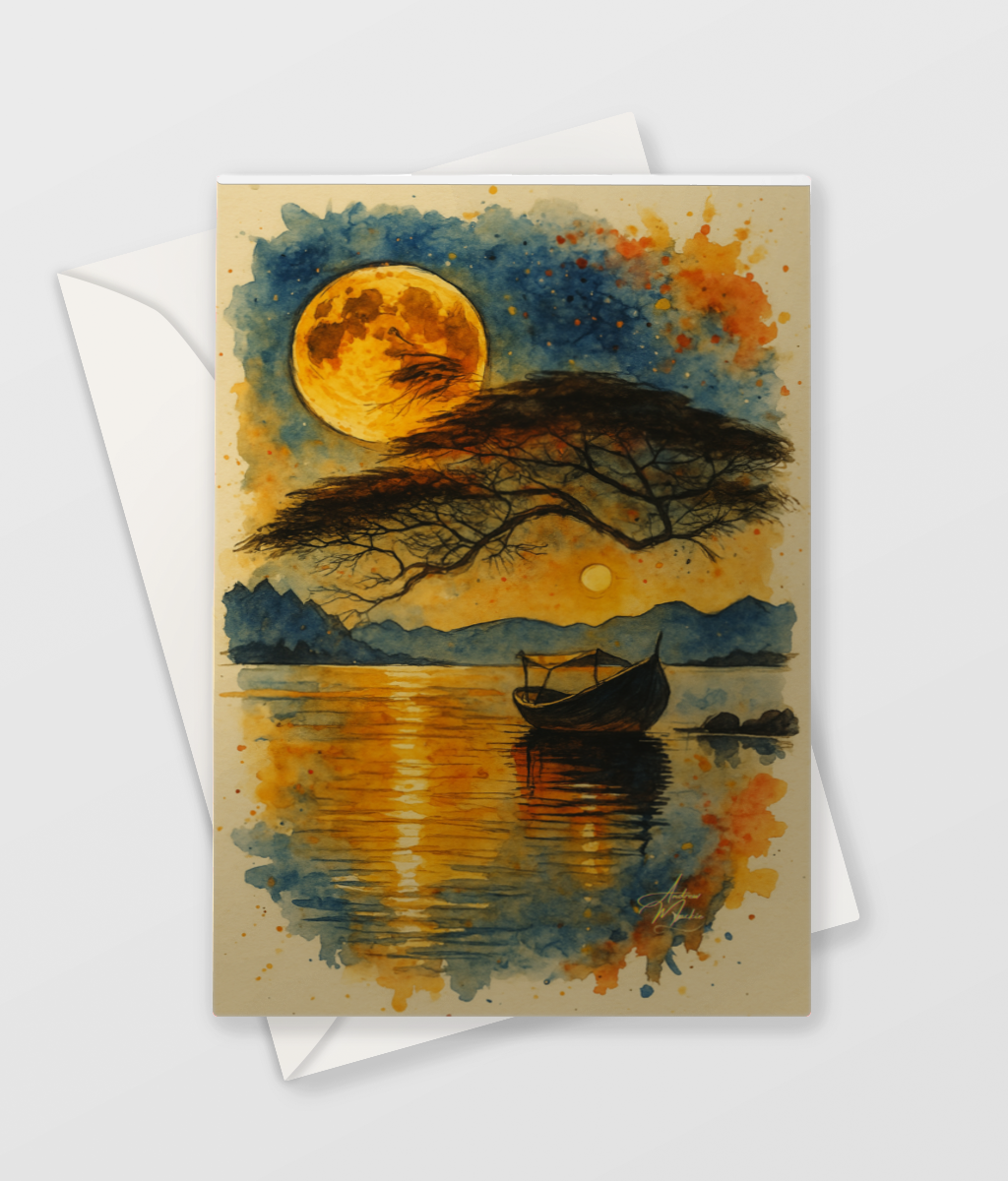 The Boat Greetings Card