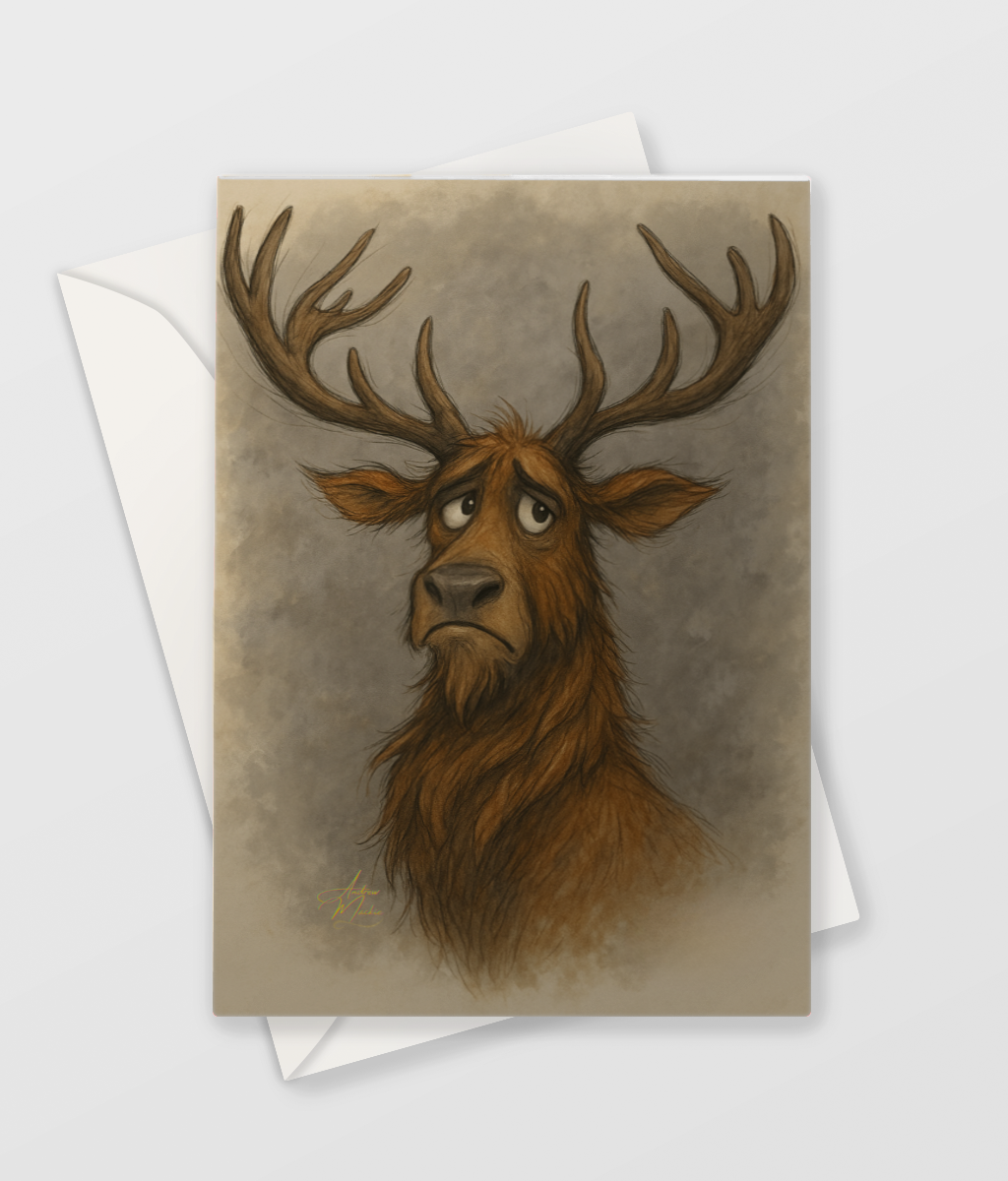 The Scunnert Stag Greetings Card