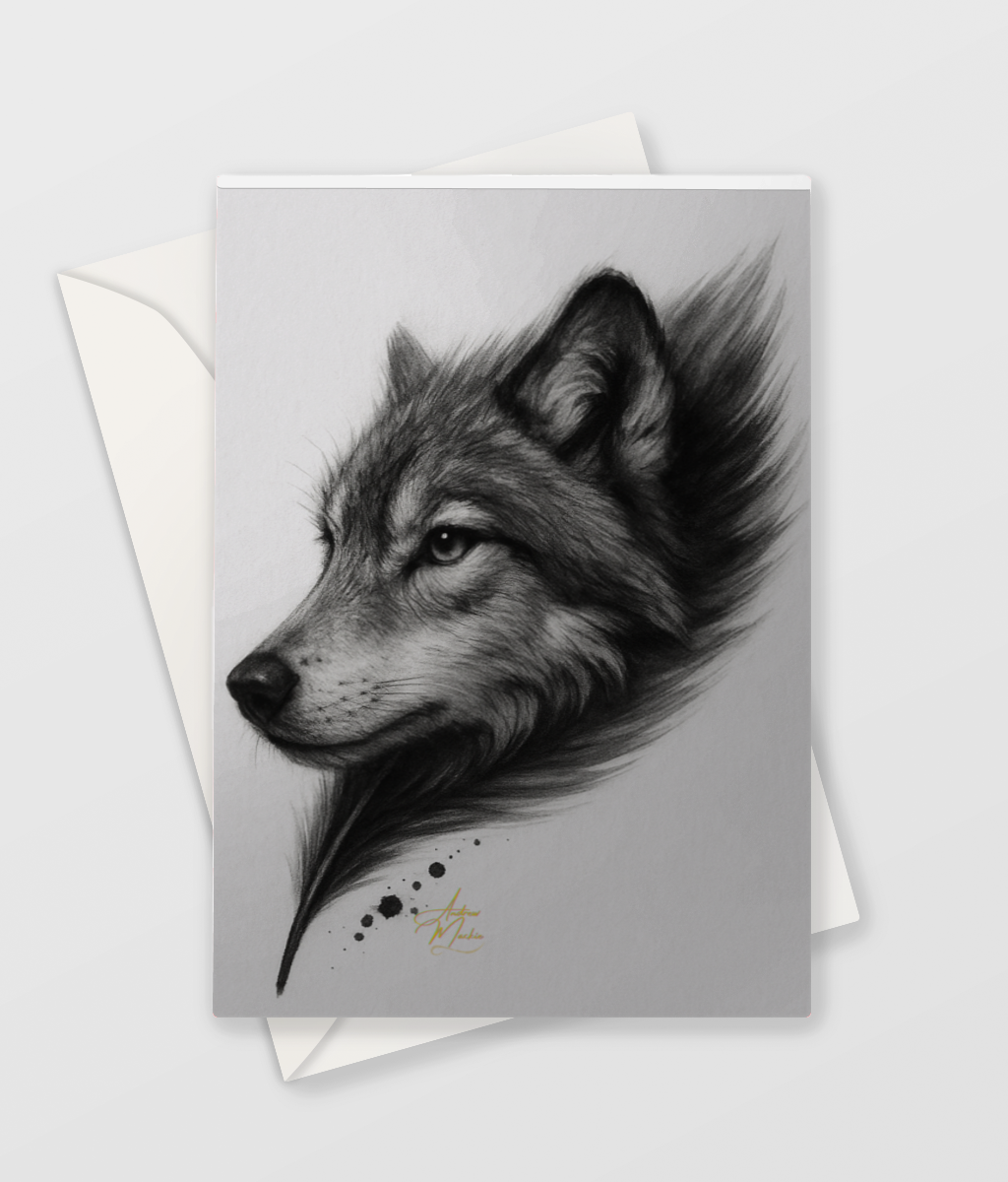 The Wolf Greetings Card