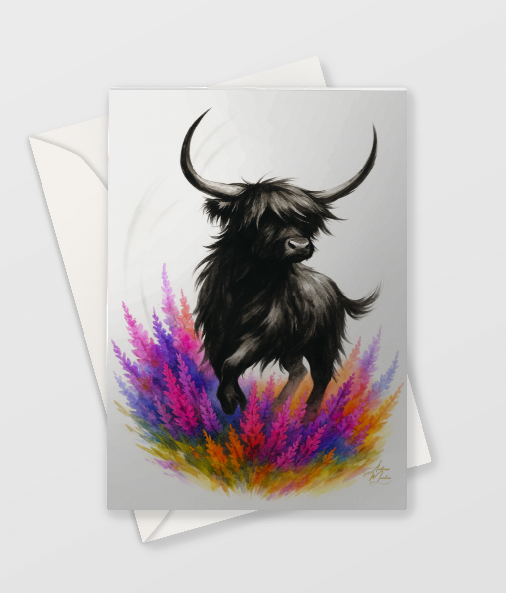 The Happy Coo Greetings Card