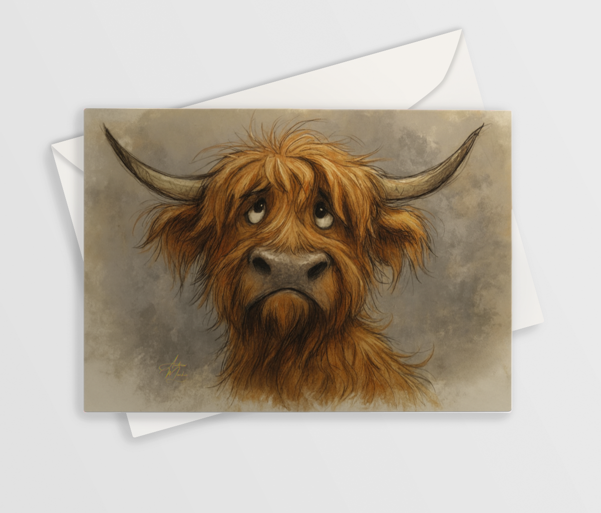 The Scunnert Coo Greetings Card