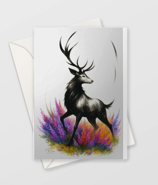 The Staggering Stag Greetings Card
